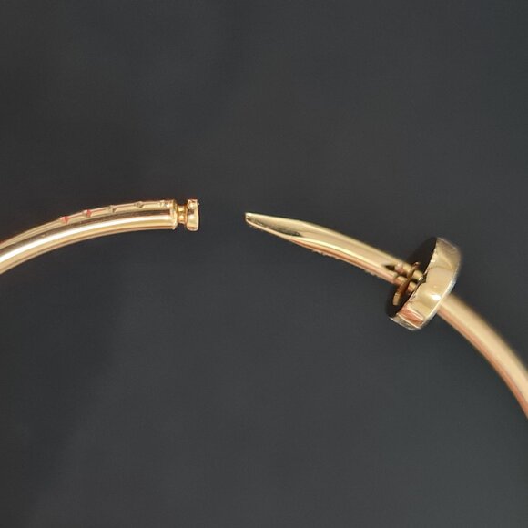 18k gold bangle - Nail cuff bangle - Pics part 1 - Picture 8 of 16